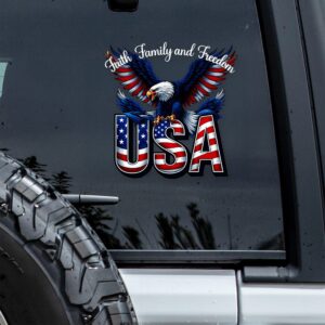 Faith, Family & Freedom America 250 Years Car Window Decal Sticker LM32 895837