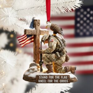 Alternative view of Faithful Warrior Christmas Ornament - Personalized Gift For Veteran 04TGLU151025
