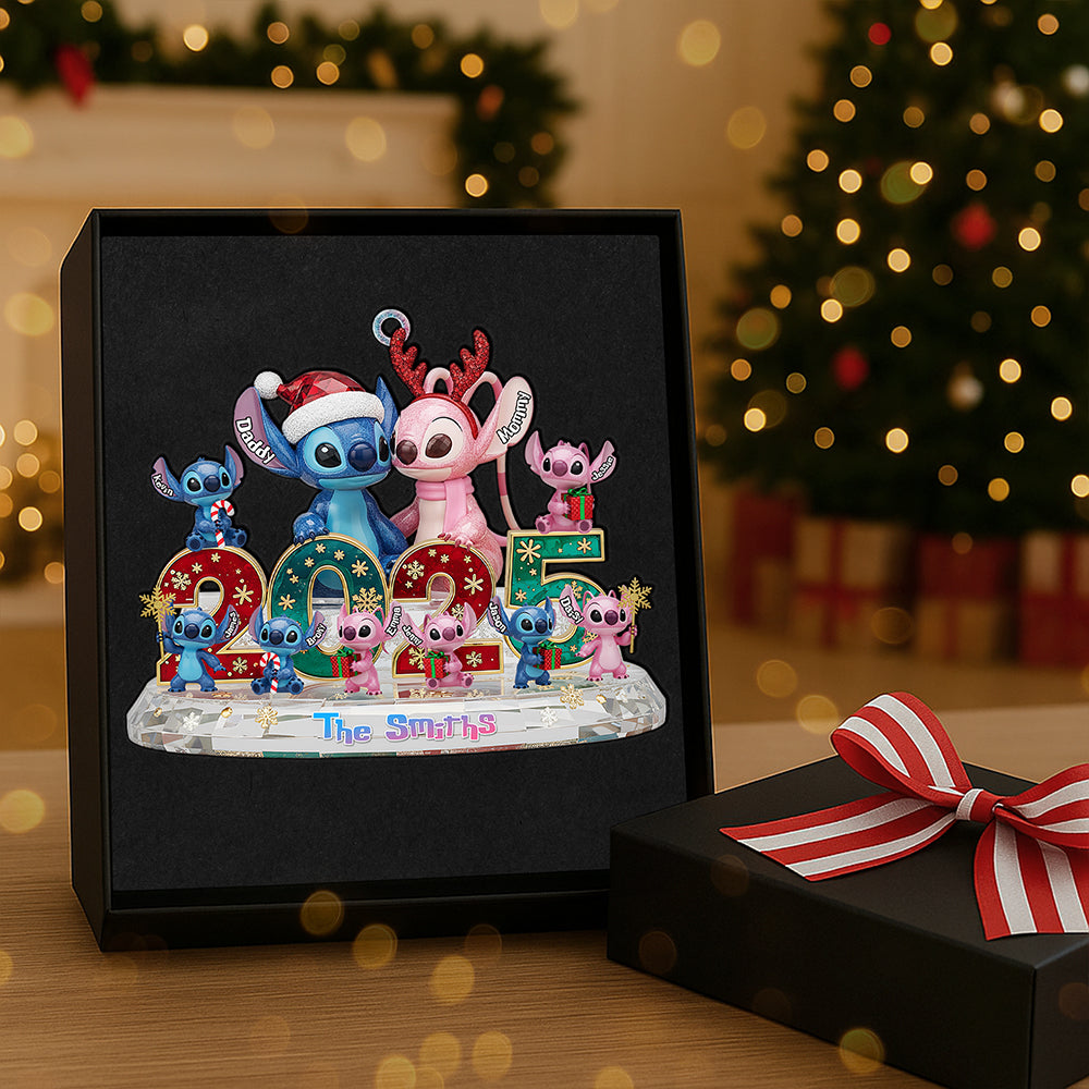 Family Crystal Custom Shape Acrylic Ornament, Personalized Gifts For Christmas 01pgta281025 - Image 3