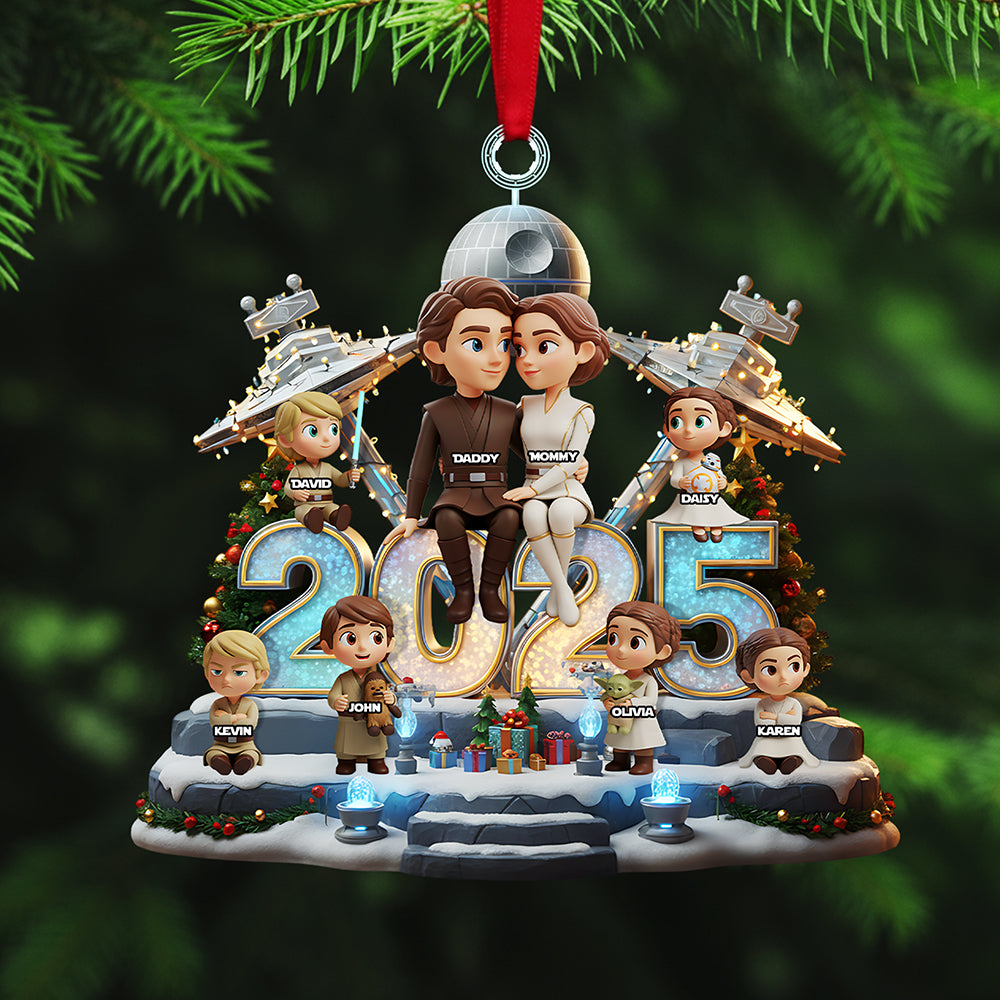 Family Custom Shape Acrylic Ornament, Personalized Gifts For Family 03pata171025