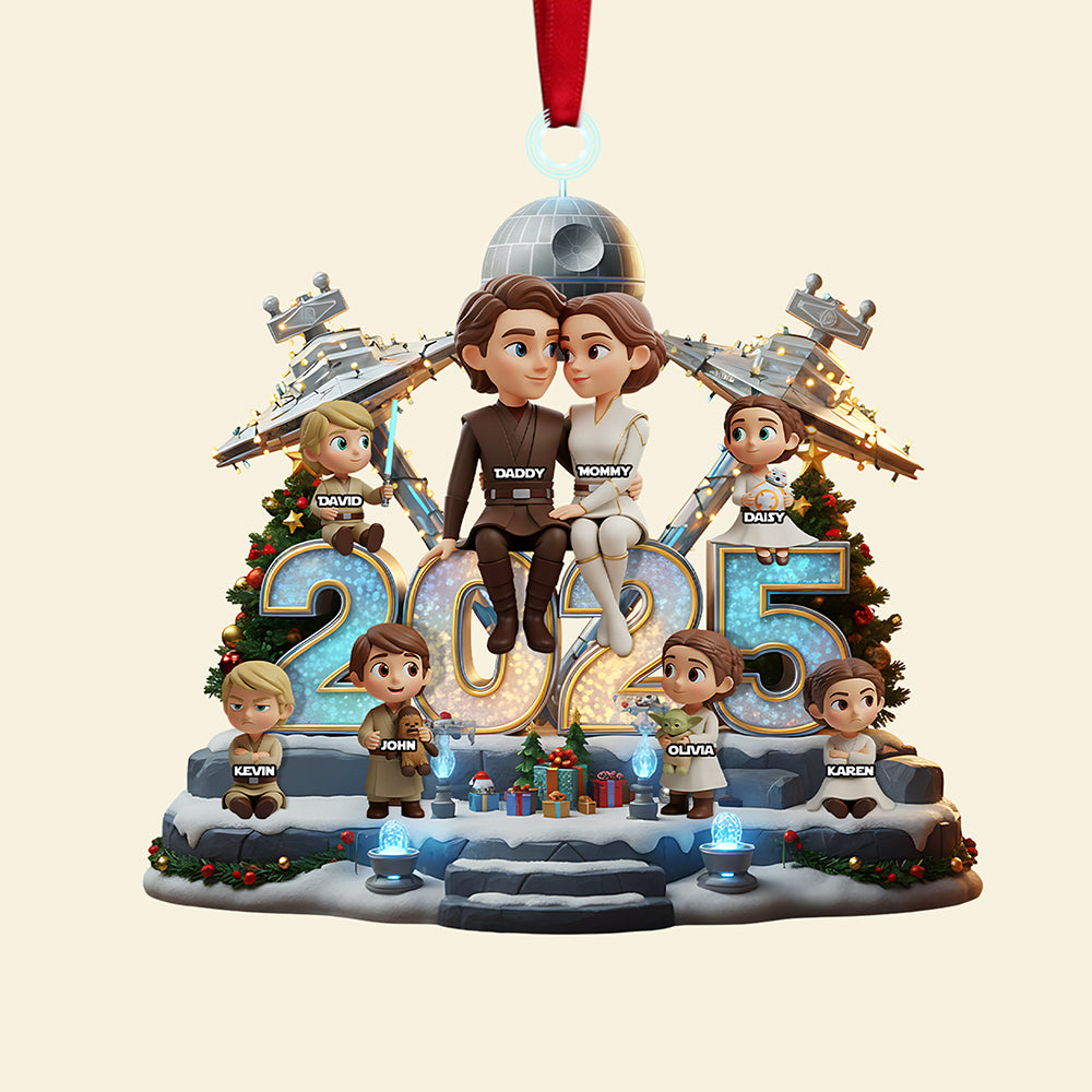 Family Custom Shape Acrylic Ornament, Personalized Gifts For Family 03pata171025 - Image 4