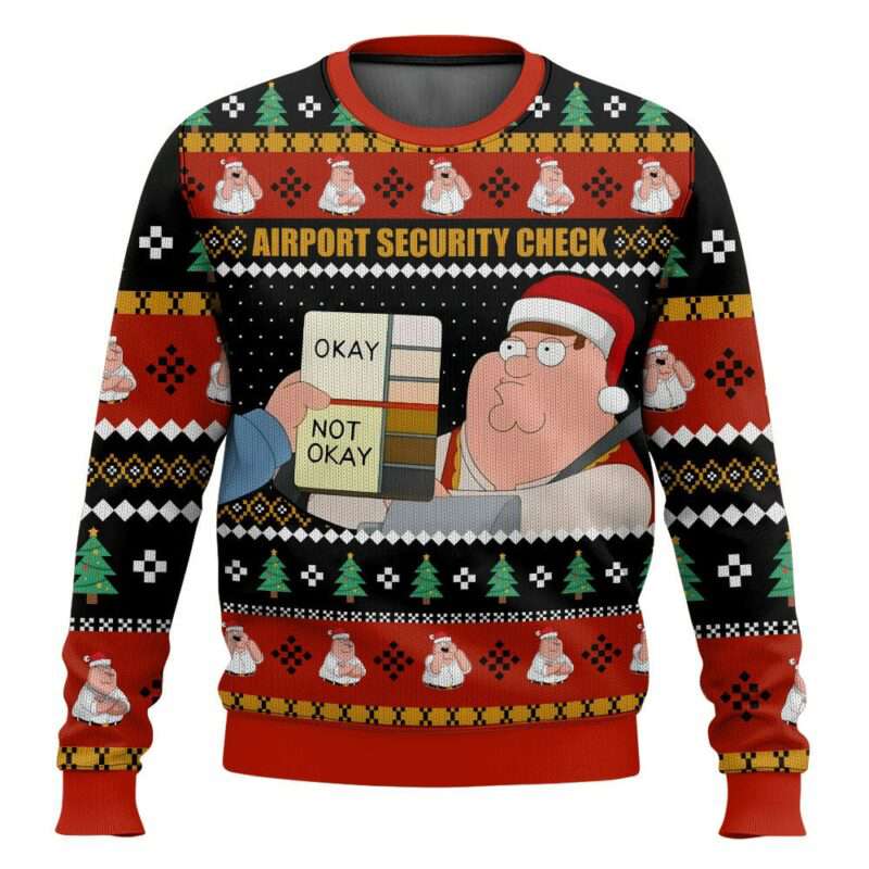 Family Guy Meme Security Check Christmas Ugly Sweater