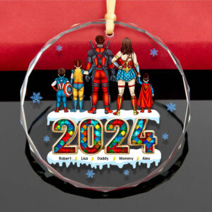 Family Ornament - Hero Family - Personalized Gifts For Family