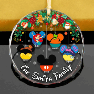 Family Ornament - Kids Mouse Ears - Personalized Gifts For Family