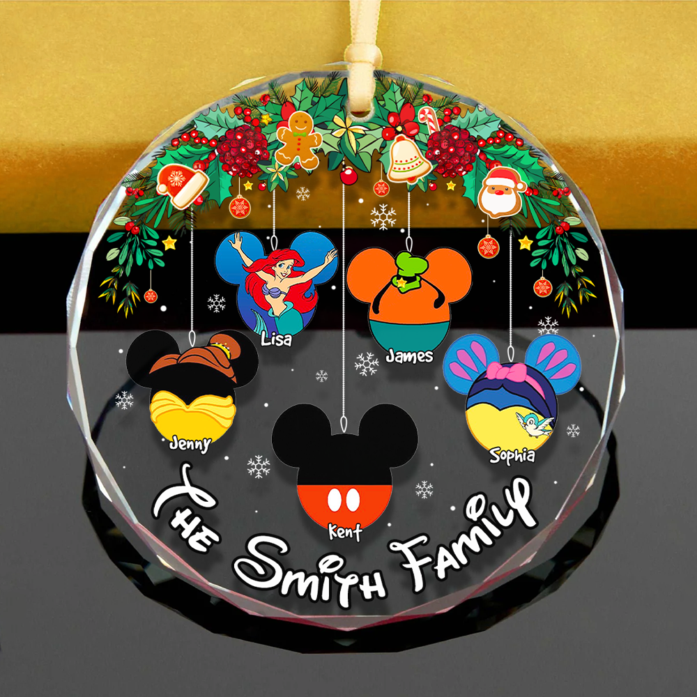 Family Ornament - Kids Mouse Ears - Personalized Gifts For Family