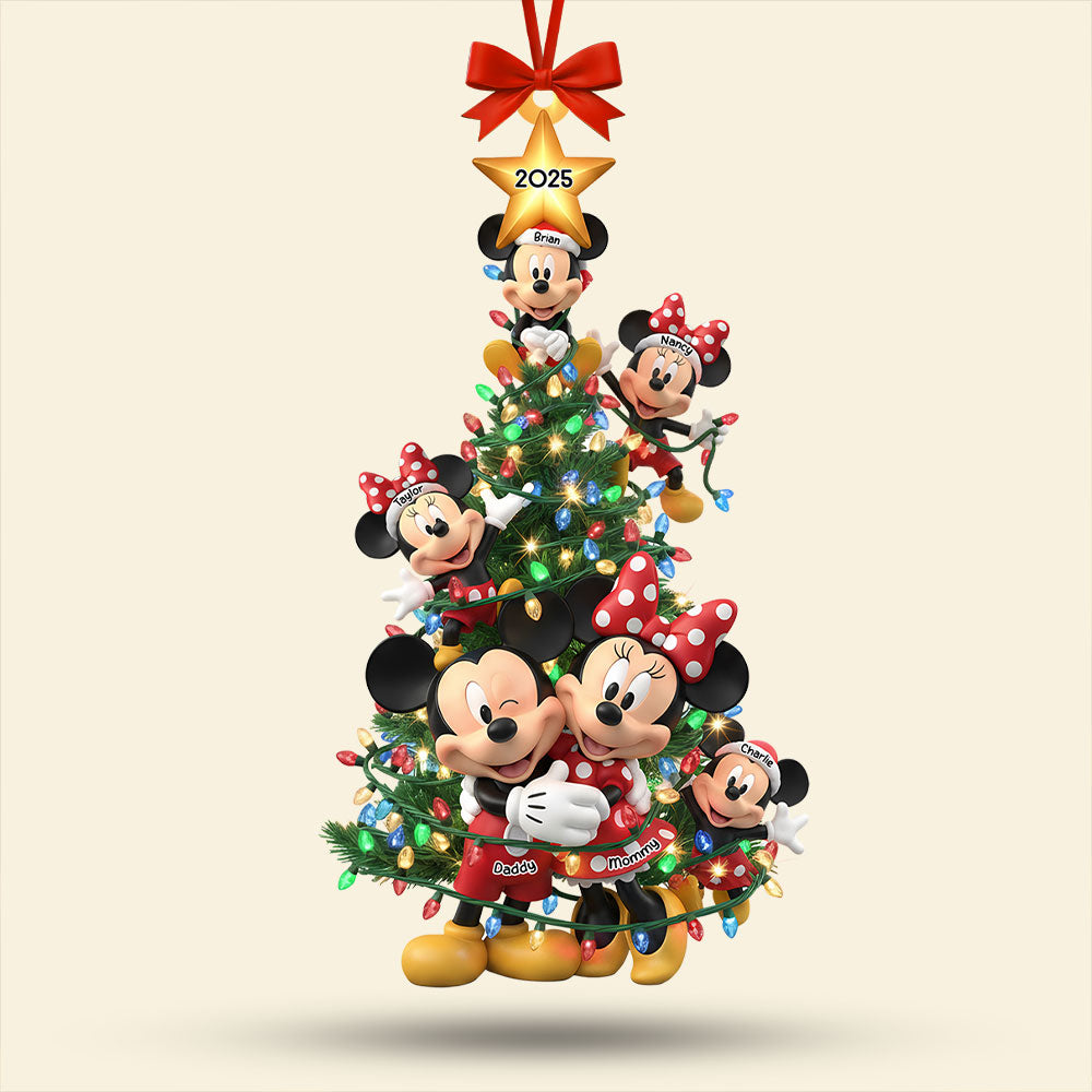 Family Ornament - Personalized Gift For Family Christmas Ornament 01NATI301025 - Image 3