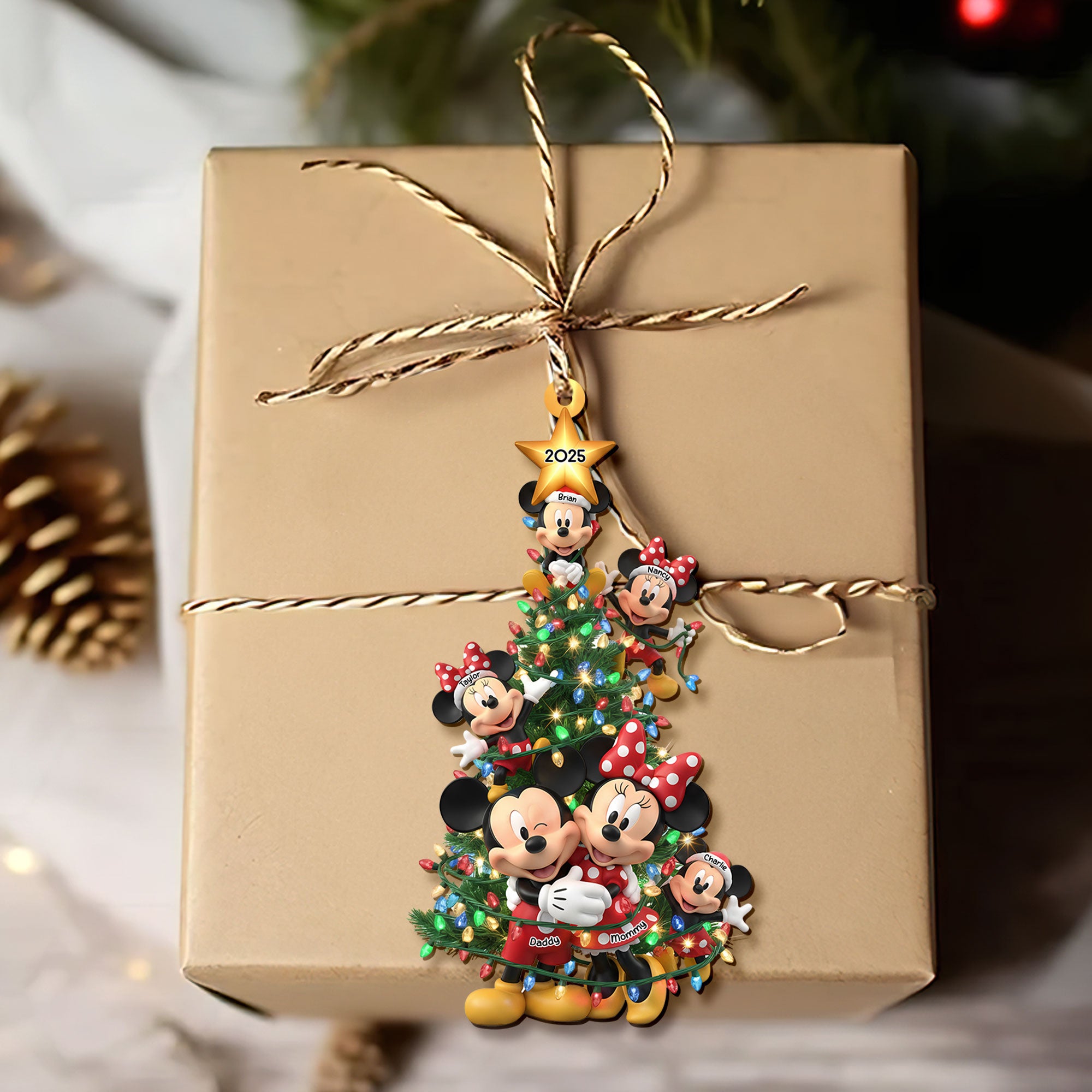 Family Ornament - Personalized Gift For Family Christmas Ornament 01NATI301025 - Image 4