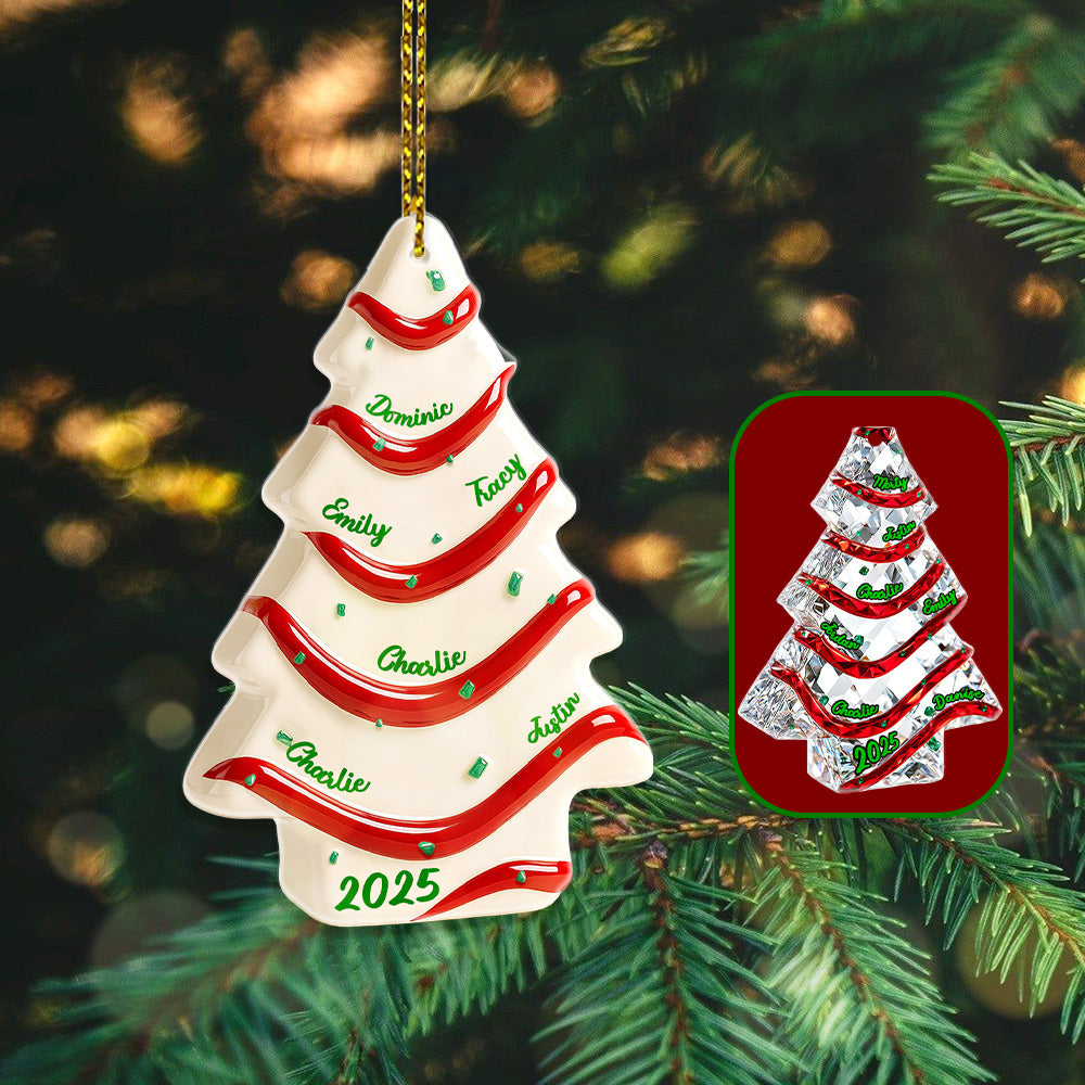 Family Ornament - Personalized Gifts For Family Christmas Ornament 03NAMG140825 - Image 3