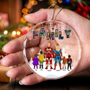 Alternative view of FAMILY Ornament - Super Family - Personalized Gifts For Family