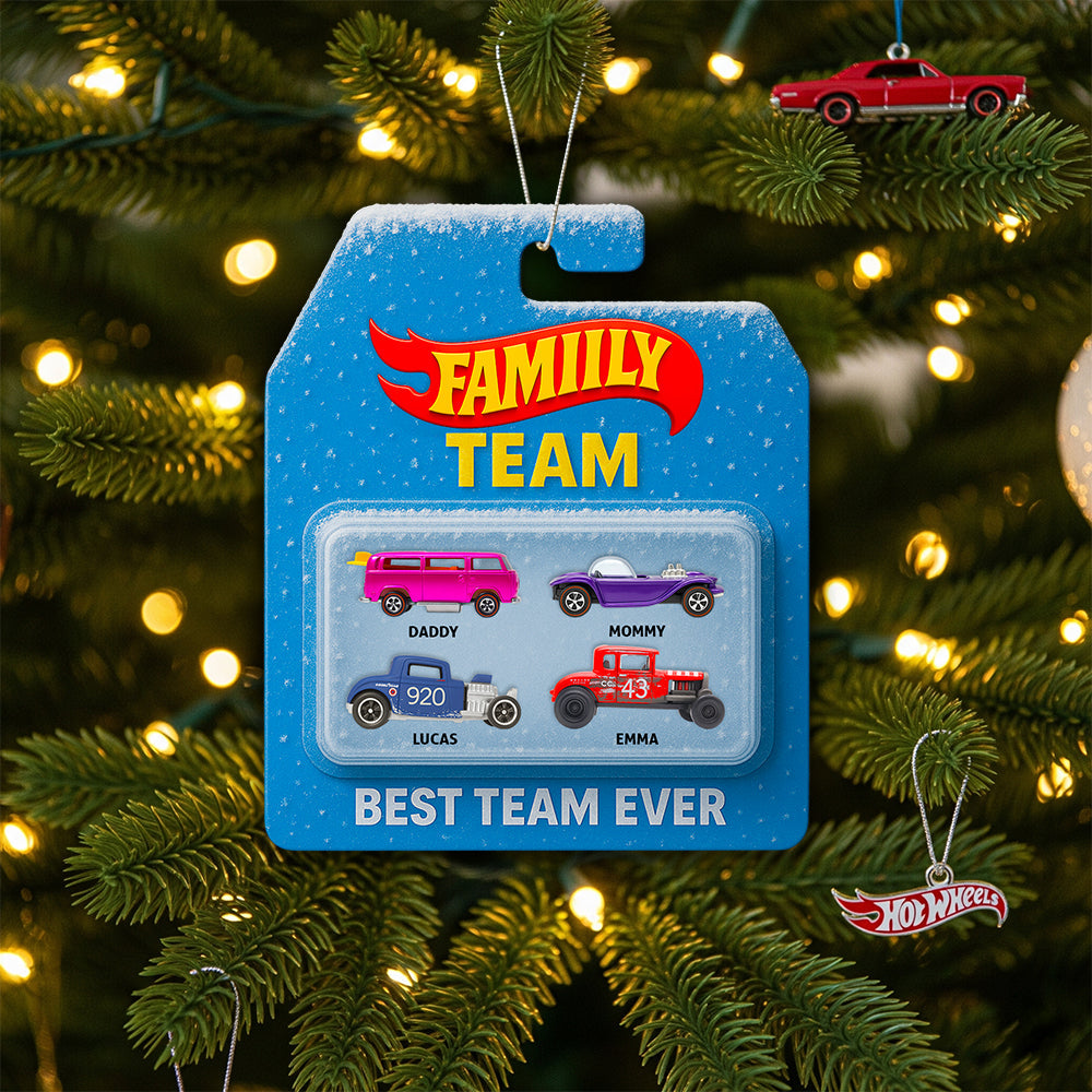 Alternative view of Family Racing Team Ornament Christmas Personalized Gifts For Family 01OHDT040925