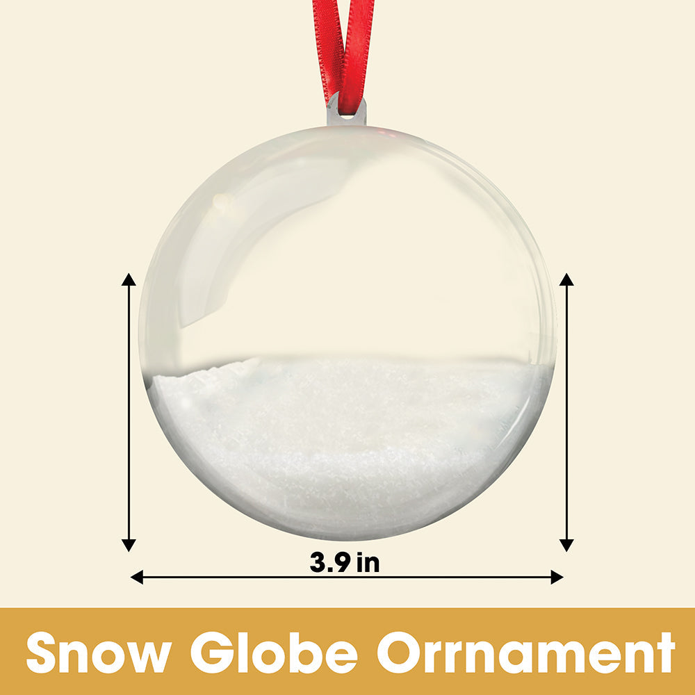 Family Snow Globe Ornament - Personalized Gifts For Family Christmas Ornament 02TGMG120825 - Image 3
