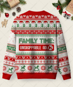 Alternative view of Family Time Ugly Christmas Fuzzy Fleece Sweatshirt