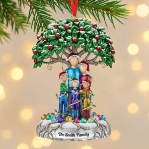 Family Tree Ornament - Personalized Gifts For Family 04huti240925