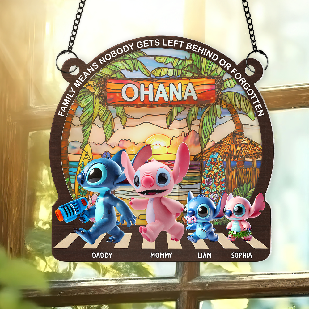 Family Window Hanging Suncatcher Ornament Personalized Gifts For Family 02tgpu230525 - Image 3