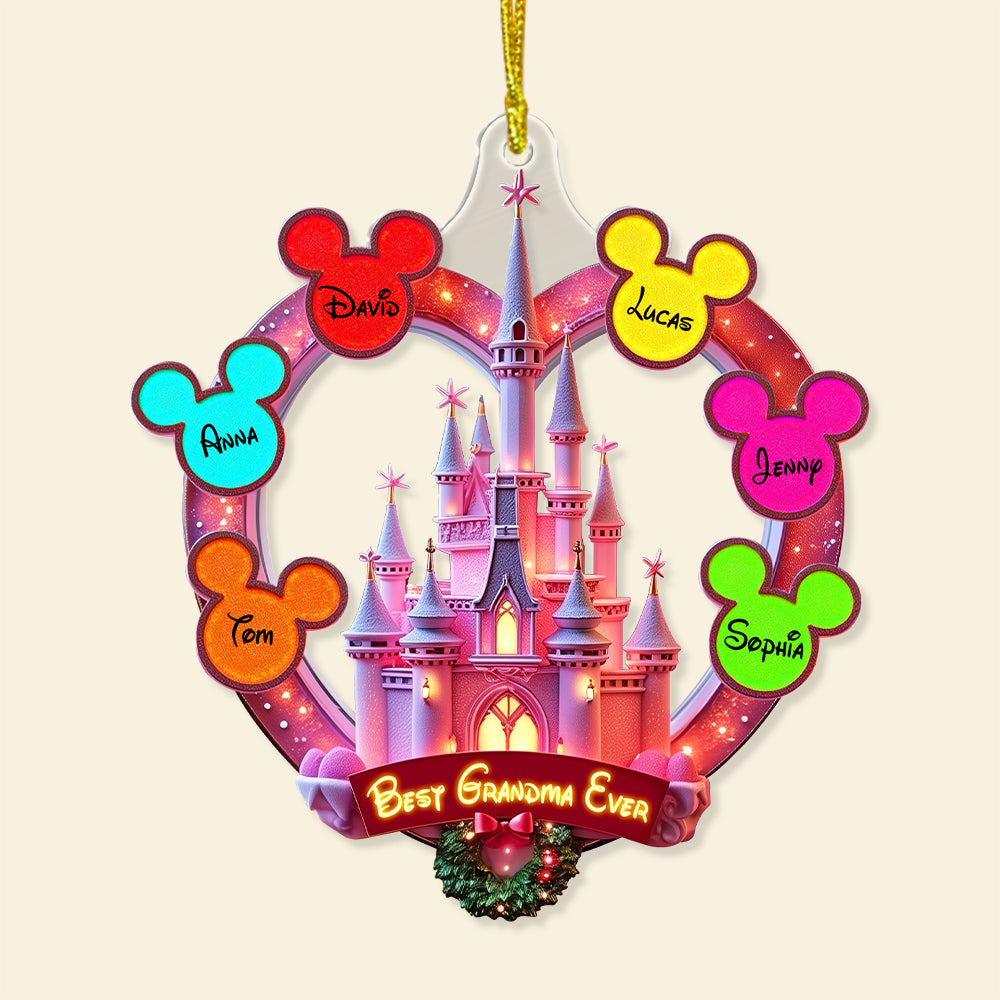 Fantasy Castle Personalized Gifts For Mom/Grandma Acrylic Ornament 05tgtn080825 - Image 3