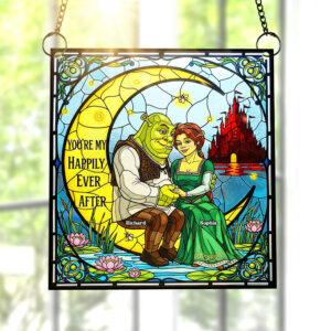 Alternative view of Fantasy Love Suncatcher Ornament - Personalized Gifts For Couple 01huqn110825