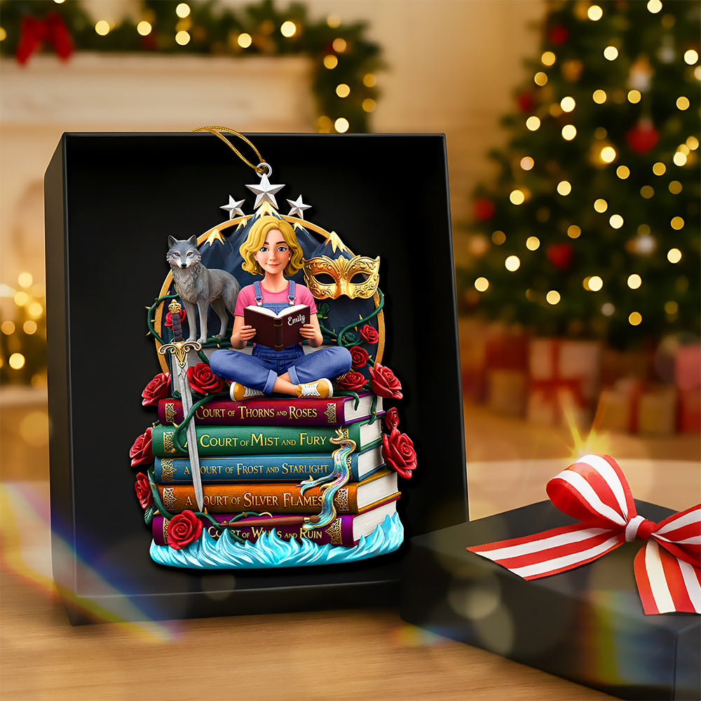 Fantasy Reading Christmas Ornament - Personalized Gifts For Book Lovers 02huqn181025 - Image 3