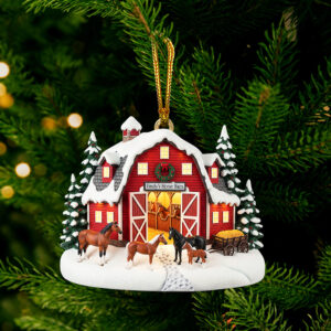 Alternative view of Farm Style Christmas Ornament – Personalized Gifts for Horse Lovers 04hyqn070825