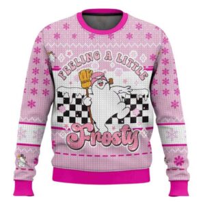 Feeling A Little Frosty Frosty The Snowman Ugly Christmas Sweater