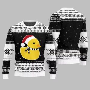 Festive Rubber Ducky Ugly Sweater 2025 Christmas - Grishko.com