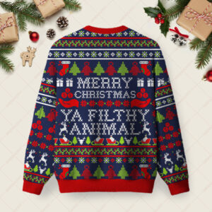 Alternative view of Filthy Xmas Fun Christmas Fuzzy Fleece Sweatshirt