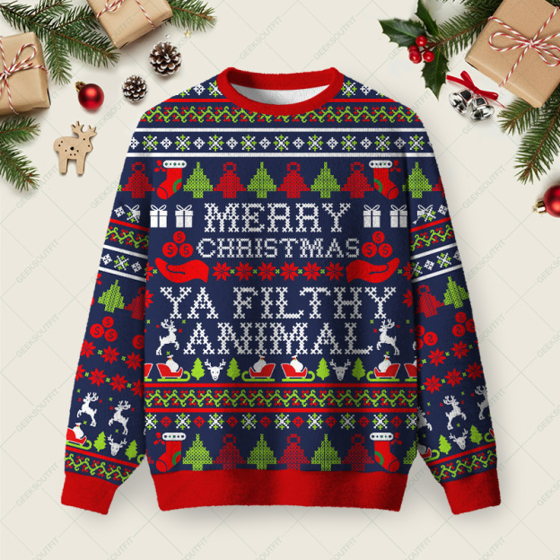 Filthy Xmas Fun Christmas Fuzzy Fleece Sweatshirt