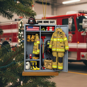 Firefighter Locker Ornament, Personalized Christmas Gifts For Firefighter 05qhtn040925