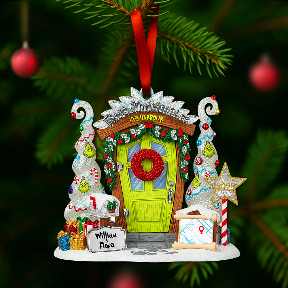 First Christmas At New Address Ornament - Personalized Christmas Gifts For Couple 07TGLU160825 - Image 4