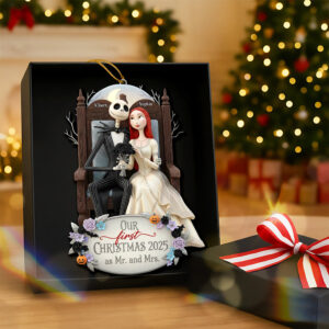Alternative view of First Christmas Together Acrylic Ornament  - Personalized Gifts For Couple 04TOQN011125