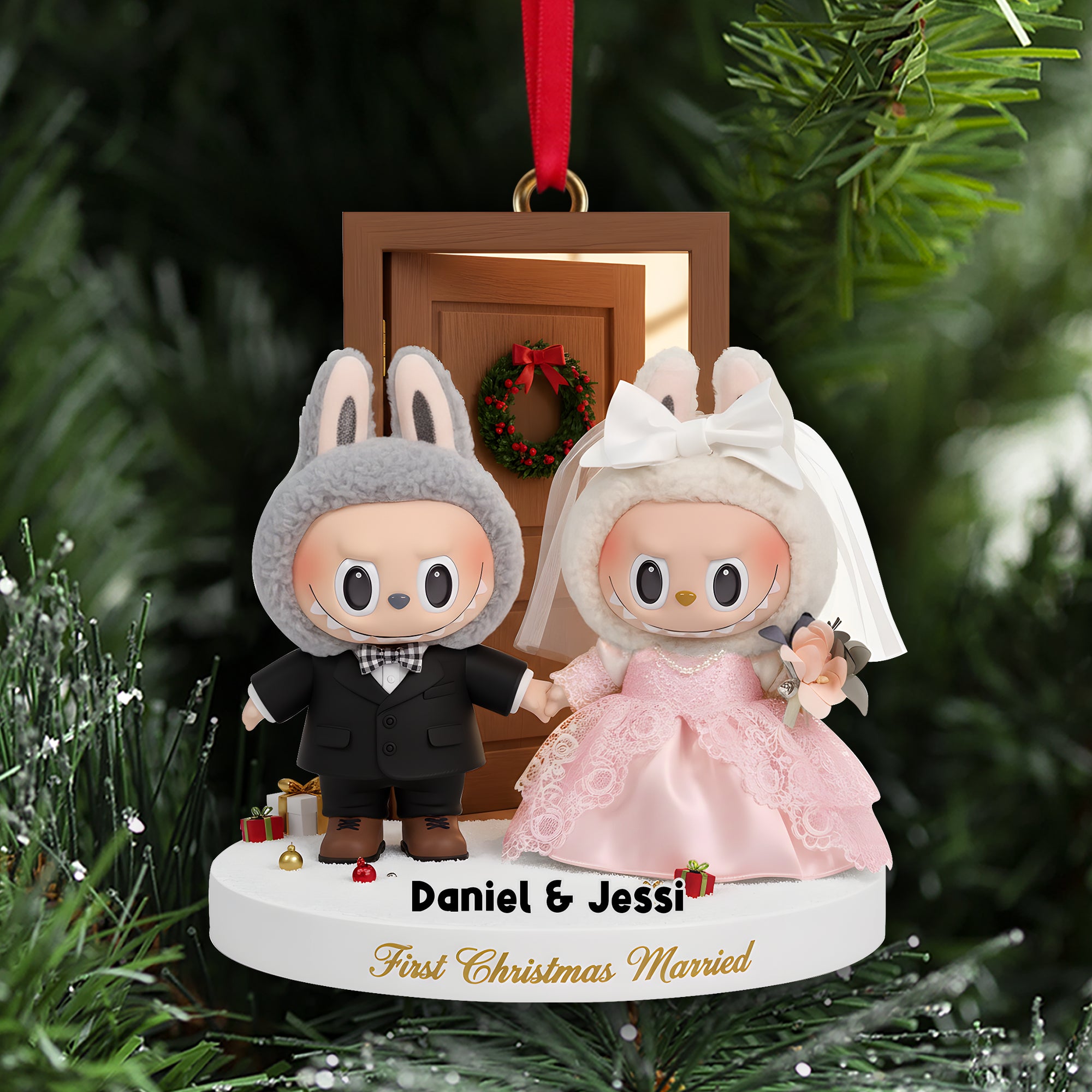 Alternative view of First Christmas Together Ornament - Personalized Gifts For Married Couples 01NALU081025