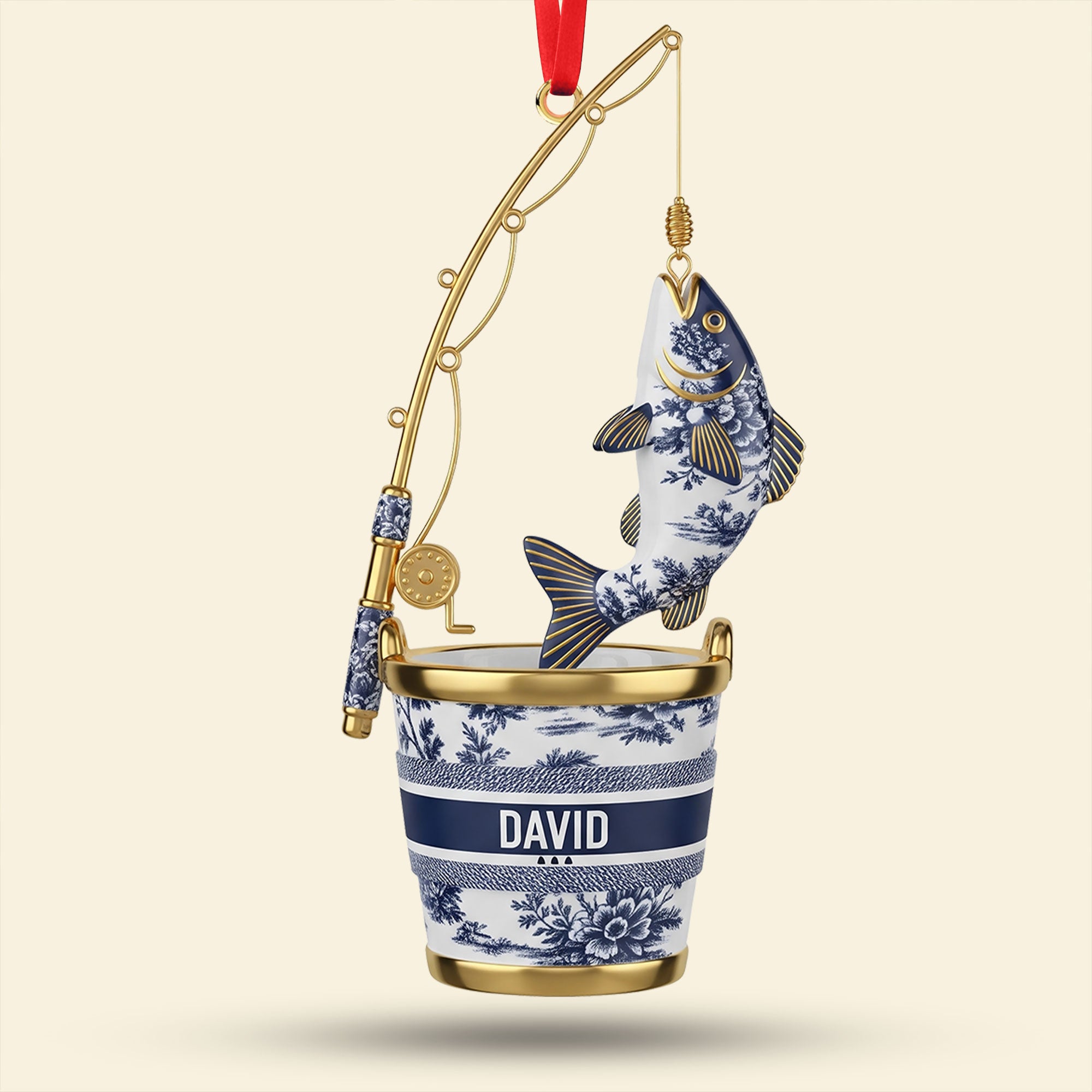 Fishing Christmas Ornament Personalized Gifts for Fishing Lovers 03PGTI161025 - Image 3