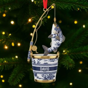 Alternative view of Fishing Christmas Ornament Personalized Gifts for Fishing Lovers 03PGTI161025
