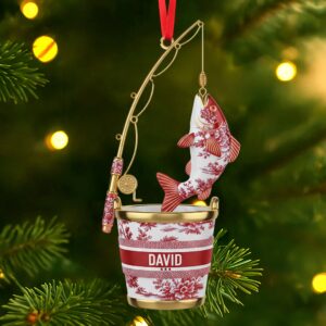 Fishing Christmas Ornament Personalized Gifts for Fishing Lovers 03PGTI161025