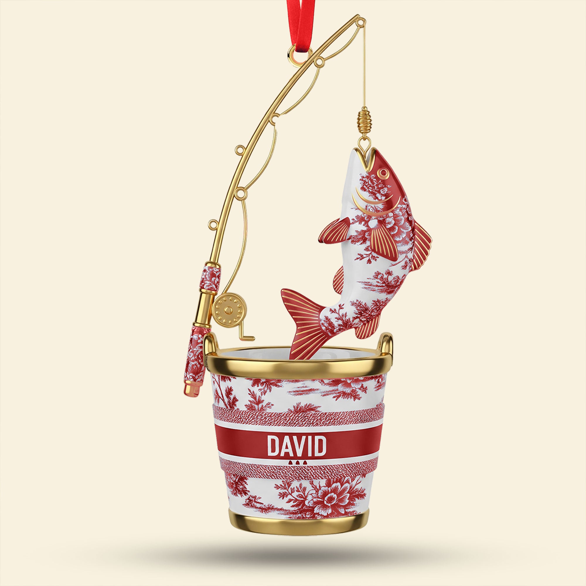 Fishing Christmas Ornament Personalized Gifts for Fishing Lovers 03PGTI161025 - Image 4