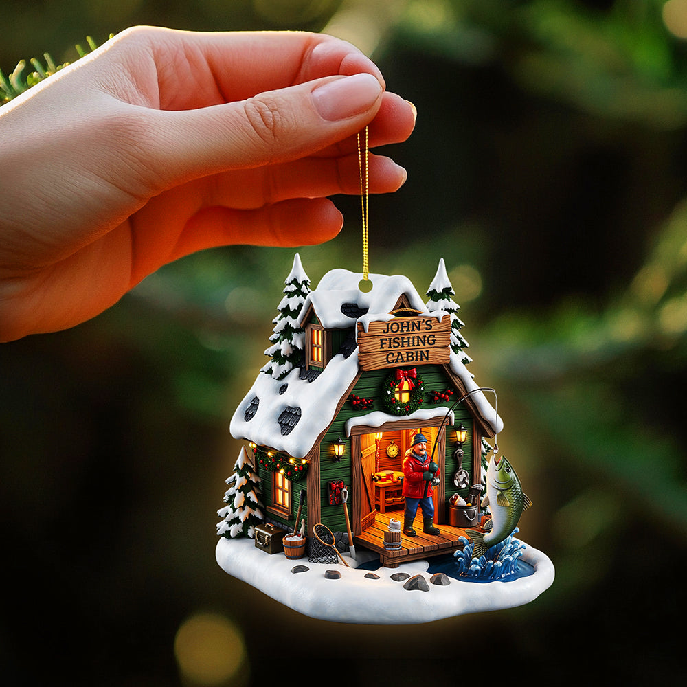 Fishing Man Ornament - Personalized Gifts For Fishing Lovers 03ohta140825 - Image 3