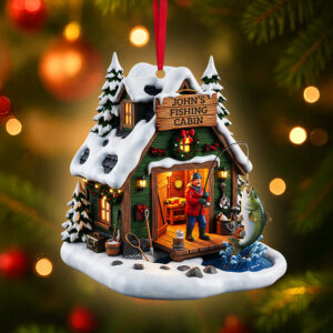 Fishing Man Ornament - Personalized Gifts For Fishing Lovers 03ohta140825