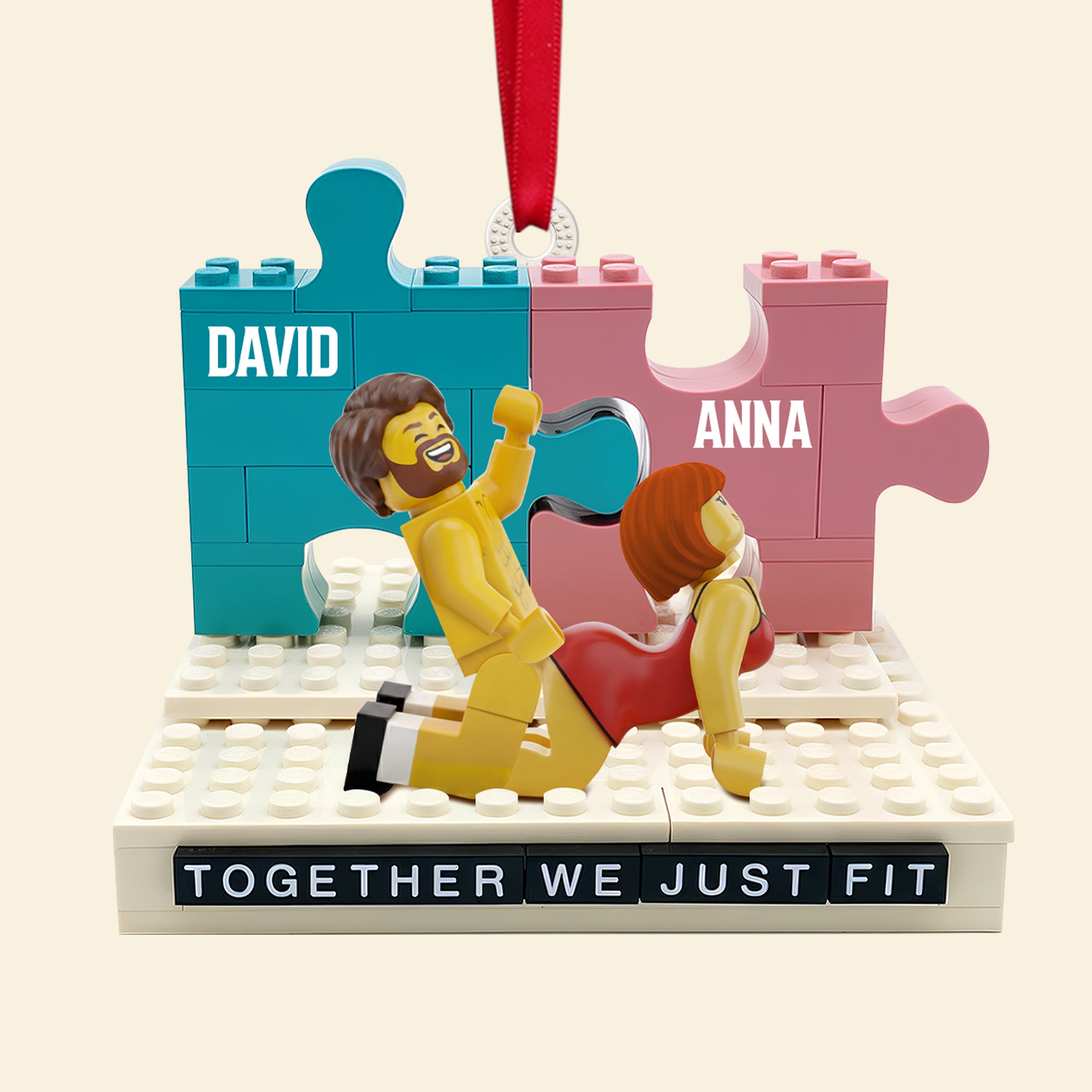 Fit Piece Couple Ornament, Personalized Gifts For Couple 01qhtn011025 - Image 5