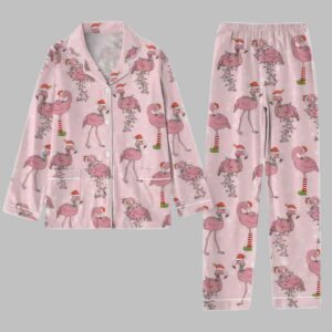 Alternative view of Flamingo Christmas Pajamas Set
