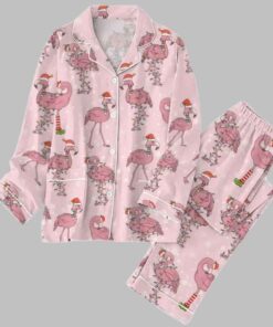 Flamingo Christmas Pajamas Set