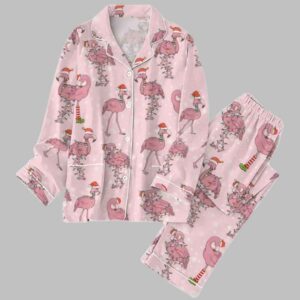 Flamingo Christmas Pajamas Set
