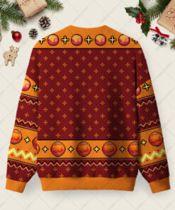 Alternative view of Flat Mars Society Ugly Christmas Fuzzy Fleece Sweatshirt