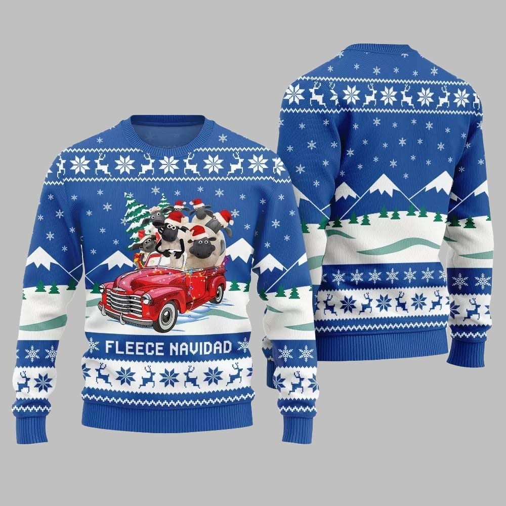 Fleece Navidad Ugly Sweater 2025 Christmas - Grishko.com