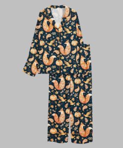 Alternative view of Floral Foxes Pajama Set