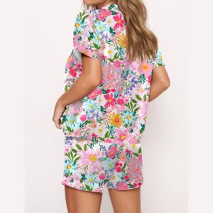 Alternative view of Floral Satin Pajama Set