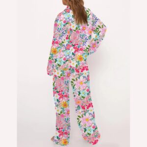 Alternative view of Floral Silky Satin Pajama Set