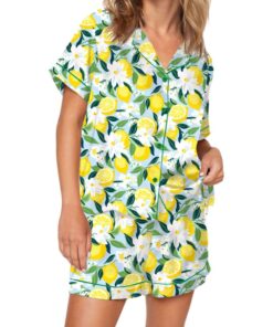 Florida Lemon Pajama Set For Women
