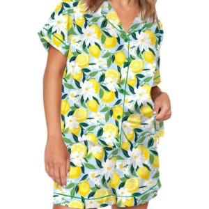 Florida Lemon Pajama Set For Women