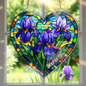 Alternative view of Flower Garden Suncatcher Ornament Personalized Gifts for Flower Lovers 01HULU180725