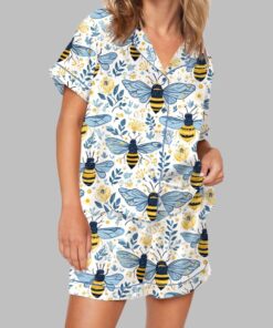 Flowers And Bees Pajama Set