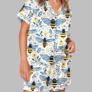 Flowers And Bees Pajama Set